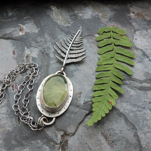 botanical nature inspired fern leaf jewelry