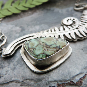 variscite gemstone botanical jewelry
