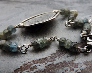 Starry Sky and Pine Trees Organic Bracelet