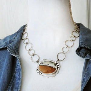 Dendritic Jasper Statement Necklace