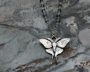 nature inspired luna moth jewelry