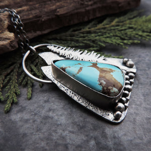 Royston Turquoise Mountain and Pine Tree Necklace